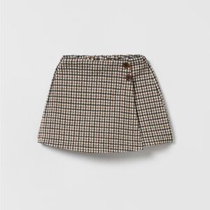 ZARA kids/baby Plaid Skort; NWT! 12-18M
